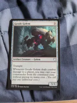 Magic: The Gathering Geode Golem Trading Card - Image 1