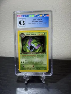 CGC 9.5 MINT Dark Golbat Team Rocket 1st Edition 24/82 Non Holo Pokemon Card - Image 1