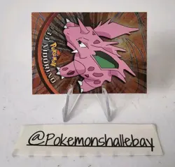 Nidorino #33 - Pokemon Topps Series 1 Card *NM* Holo - BLACK LOGO - Image 2