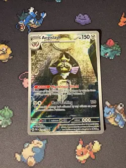 Pokemon Cards Aegislash 210/182 Illustration Rare Paradox Rift - (NM) #1 - Image 1