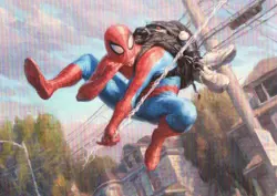 1x Art Series (04/54) - Spider-Man, Web-Slinger MTG Marvel's Spider-Man NM Magic - Image 1