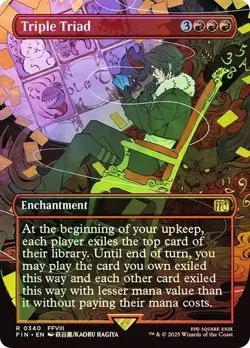 Triple Triad - BORDERLESS FOIL - Final Fantasy FFVIII FIN - 0340 - MTG Magic - Image 1