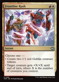1x Frontline Rush NM Eng MTG - Tarkir: Dragonstorm - Image 1