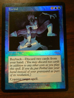 MTG DCI Foil Promo Forbid (2002) Excellent - NM - Image 1