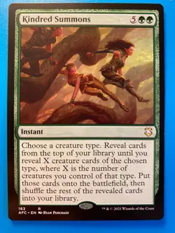 MTG 1x Kindred Summons Commander Adventures in the Forgotten Realms Magic x1 NM - Image 1