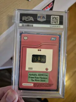 2000 Topps Pokemon Movie Rare Legendary Bird Zapdos Auth 35MM Film Frame Card - Image 2