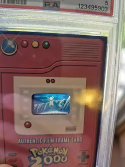 2000 Topps Pokemon Movie Rare Legendary Bird Zapdos Auth 35MM Film Frame Card - Image 3