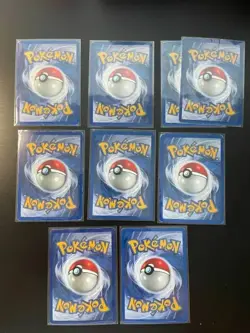 Vintage Pokemon Holo Lot of 9 WOTC MP-DMG: Dark Alakazam, Jolteon, Raichu etc - Image 2