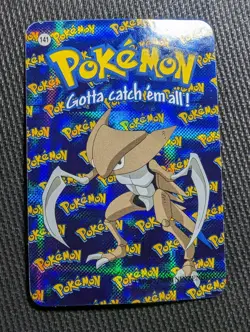 Kabutops 141 Pokemon 2000 Vending Prism Sticker Plaid Holo - Image 1