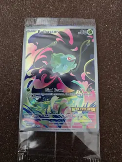 Pokemon TCG Mega Evolutions 133/132 Bulbasaur Full Art Stamped Promo - Sealed - Image 2
