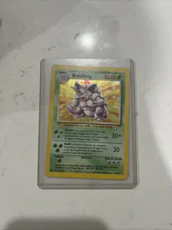 Nidoking 11/102 1999 Pokemon Base Set Holo Rare PSA 7 Near Mint - Image 1
