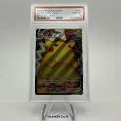 PSA 10 GEM MINT! 2020 Pokemon Sword & Shield Vivid Voltage Fa/Pikachu Vmax #044 - Image 2