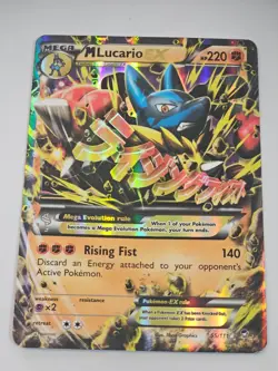 M Lucario EX 55/111 XY - Furious Fists Holo MEGA pokemon LP-MP - Image 1