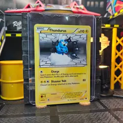 Thundurus Emerging Powers Holo Pokemon TCG 35/98 Black & White 2 Rare - Image 3