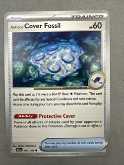 Pokemon TCG * SV Black Bolt 080/086 Antique Cover Fossil Common * FRESH PK - Image 1