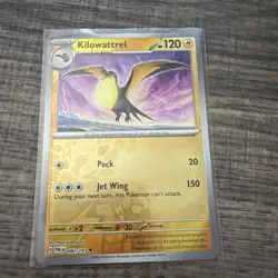 Kilowattrel Reverse Holo - 082/193 - Paldea Evolved Pokemon 2023 - Image 2