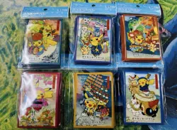 Pokemon Center Tohoku 2025 Deck Sleeves Set of 6 Limited Pikachu Japan Exclusive - Image 1