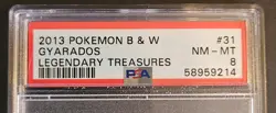 Gyarados 31/113 Rare BW Legendary Treasures PSA 8 Pokemon TCG - Image 2