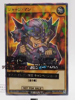 Judge Man Yu-Gi-Oh Seven-Eleven Limited Promo Card Holo TCG Japanese ZC622 - Image 1