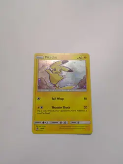 SWIRL Pikachu SM98 Sun & Moon Ultra Rare Holo Black Star Promo Pokemon Card - Image 1