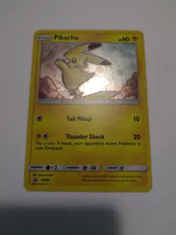 SWIRL Pikachu SM98 Sun & Moon Ultra Rare Holo Black Star Promo Pokemon Card - Image 3