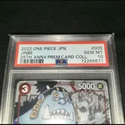 One Piece Card Jinbe PSA 10 Unused Japan Rare Collectible - Image 2