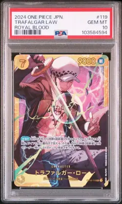 [PSA10] One Piece Trafalgar Law SEC 119 Royal Bloodline Card - Image 1