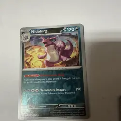 Pokemon Nidoking TCG Holo Rare Card 34/165 Scarlet & Violet 151 - Image 1