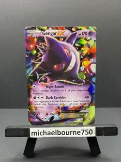 Gengar EX 34/119 - XY Phantom Forces Ultra Rare Holo Pokemon Card NM - Image 1