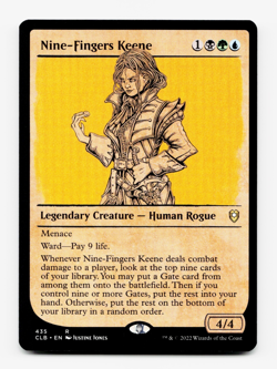 Nine-Fingers Keene (435) - Showcase - Battle for Baldur's Gate - CLB MTG 💀🌳💧 - Image 1