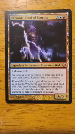 MTG Keranos, God of Storms Journey into Nyx Regular - Image 2