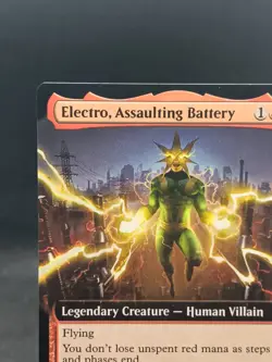 1x (260) Electro, Assaulting Battery - EXTENDED ART MTG Marvel's Spider-Man NM M - Image 2