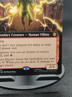 1x (260) Electro, Assaulting Battery - EXTENDED ART MTG Marvel's Spider-Man NM M - Image 4