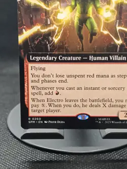 1x (260) Electro, Assaulting Battery - EXTENDED ART MTG Marvel's Spider-Man NM M - Image 5