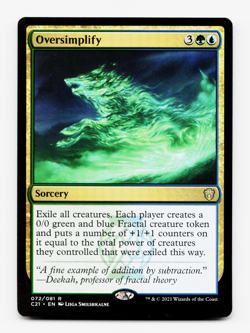 Oversimplify [Commander 2021] MTG Magic C21 🌳💧 - Image 1