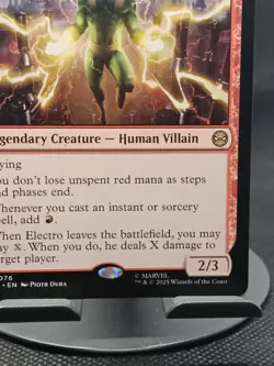 MTG Spider-Man R Electro, Assaulting Battery #0076 - Image 4