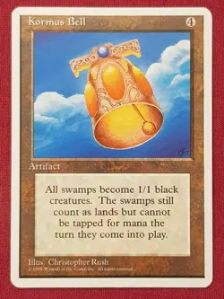 Magic The Gathering 4TH EDITION KORMUS BELL artifact card MTG FOURTH - Image 1