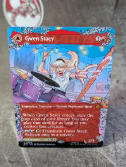 MTG, Gwen Stacy / Ghost-Spider #209, Spider-Man, Non-Foil, NM Borderless, Mythic - Image 1