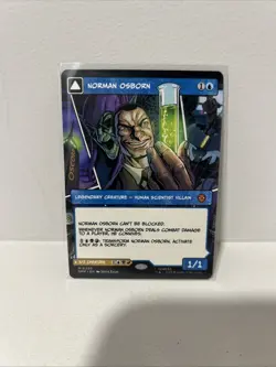 2025 MTG MARVEL'S SPIDER-MAN BORDERLESS NORMAN OSBORN 0220 (MYTHIC) - Image 1