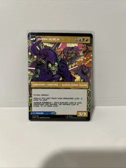 2025 MTG MARVEL'S SPIDER-MAN BORDERLESS NORMAN OSBORN 0220 (MYTHIC) - Image 3