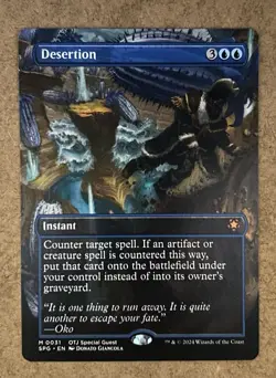 Desertion (Borderless) Outlaws of Thunder Junction Special Guests - NM MTG - Image 1