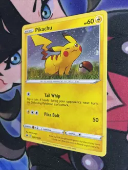 Pikachu SWSH039 Cosmos Holo Pokemon TCG Black Star Promo Ungraded *SWIRL* - Image 3