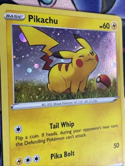 Pikachu SWSH039 Cosmos Holo Pokemon TCG Black Star Promo Ungraded *SWIRL* - Image 4