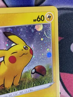 Pikachu SWSH039 Cosmos Holo Pokemon TCG Black Star Promo Ungraded *SWIRL* - Image 5