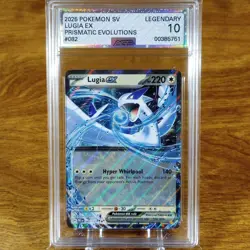 Pokemon Prismatic Evolutions Lugia EX 082/131 AGS Legendary 10 Holo Rare 2025 - Image 1