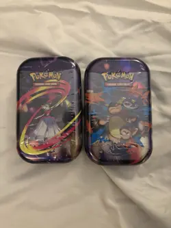 Pokemon Mega Evolutions - Mini Tins - Two Tins - Factory Sealed! - Image 1
