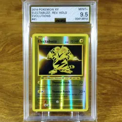 Pokemon XY Evolutions Electabuzz Reverse Holo 41/108 AGS Mint+ 9.5 Common 2016 - Image 1