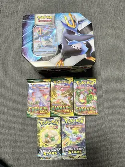 Pokemon TCG v Strikers Empoleon v Tin New Evolving Skies And Brilliant Stars - Image 1