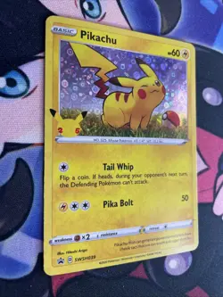 Pokemon Pikachu General Mills 25th Anniversary Holo Foil Promo Card SWSH039 - Nm - Image 2
