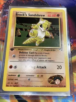 Brock's Sandshrew - 71/132 - Gym Heroes Common 1st Edition - Pokemon TCG - Image 1